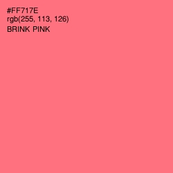 #FF717E - Brink Pink Color Image